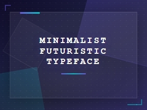 Minimalist Futuristic Typeface for Modern Branding and Design